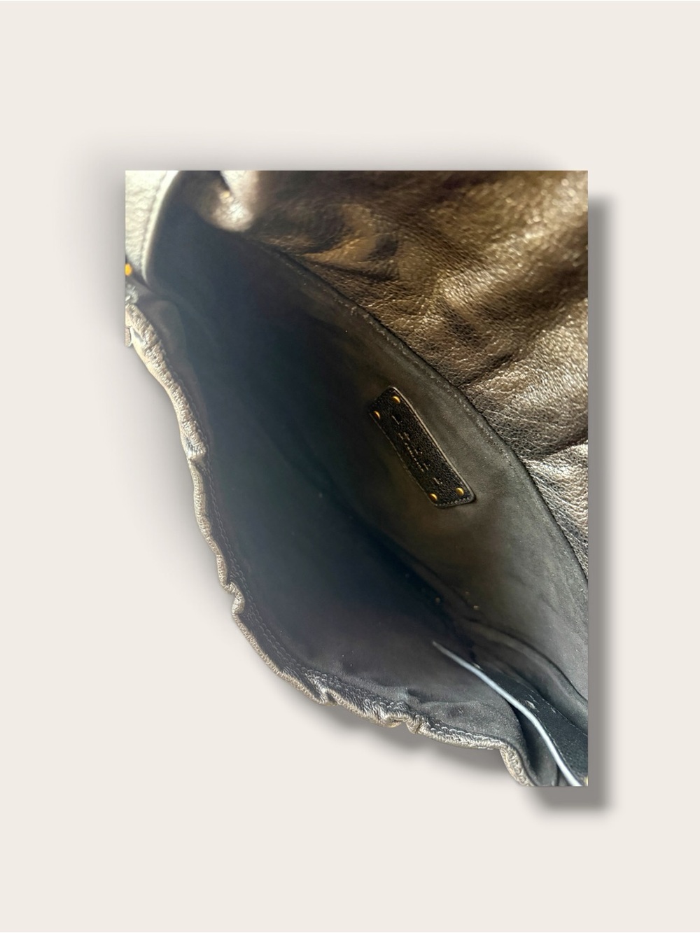 Mayle Black Pleated Leather Shoulder Bag - Picture 12 of 15